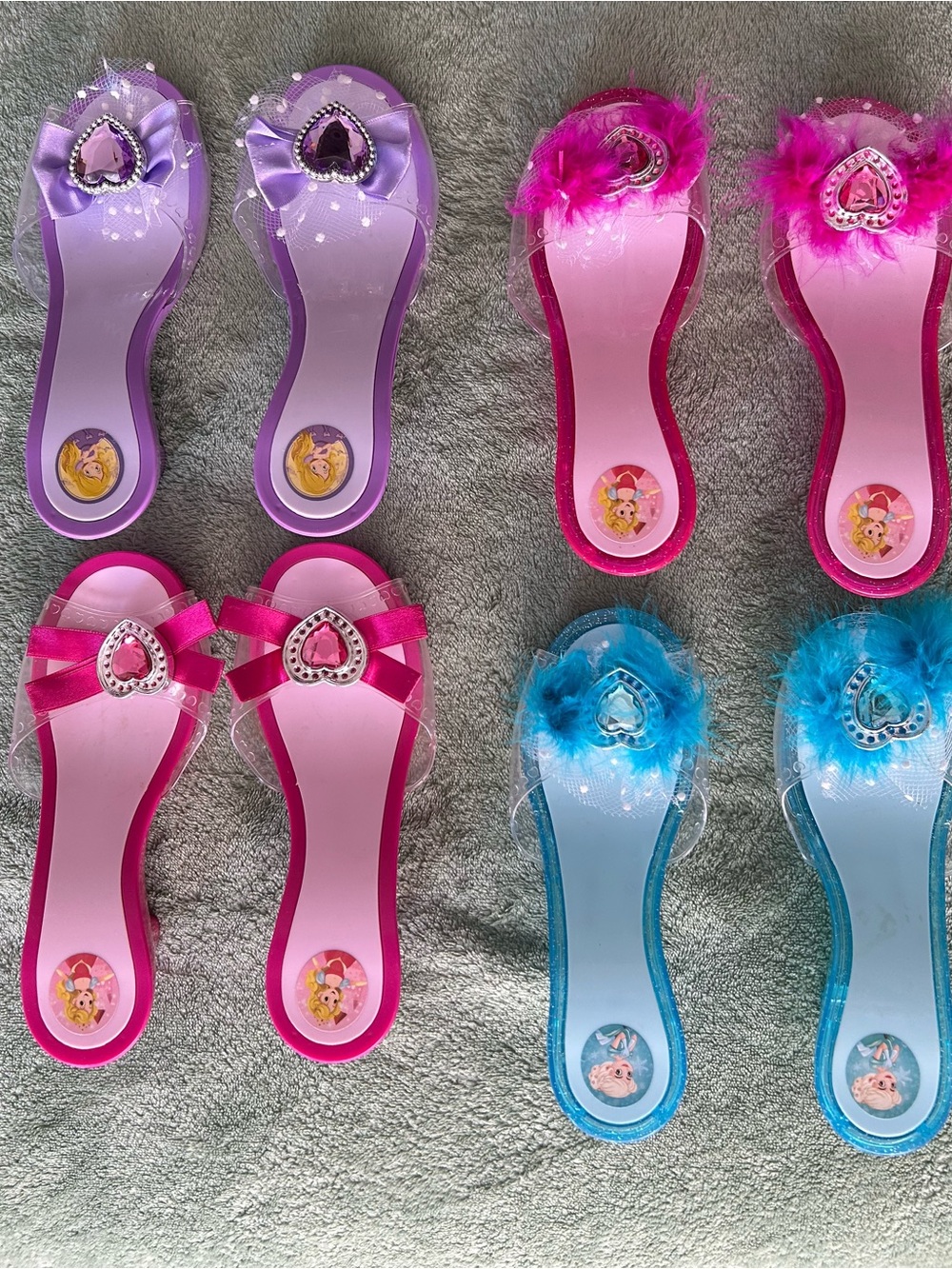 Princess Plastic High Heel Sandal Dress Up Fancy Shoes Toys for Kids